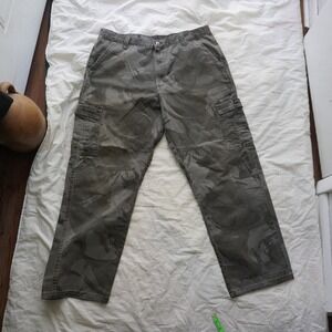 Wrangler Cargo Pants Camo Outdoor‎ Utility Relaxed Fit 36x30
